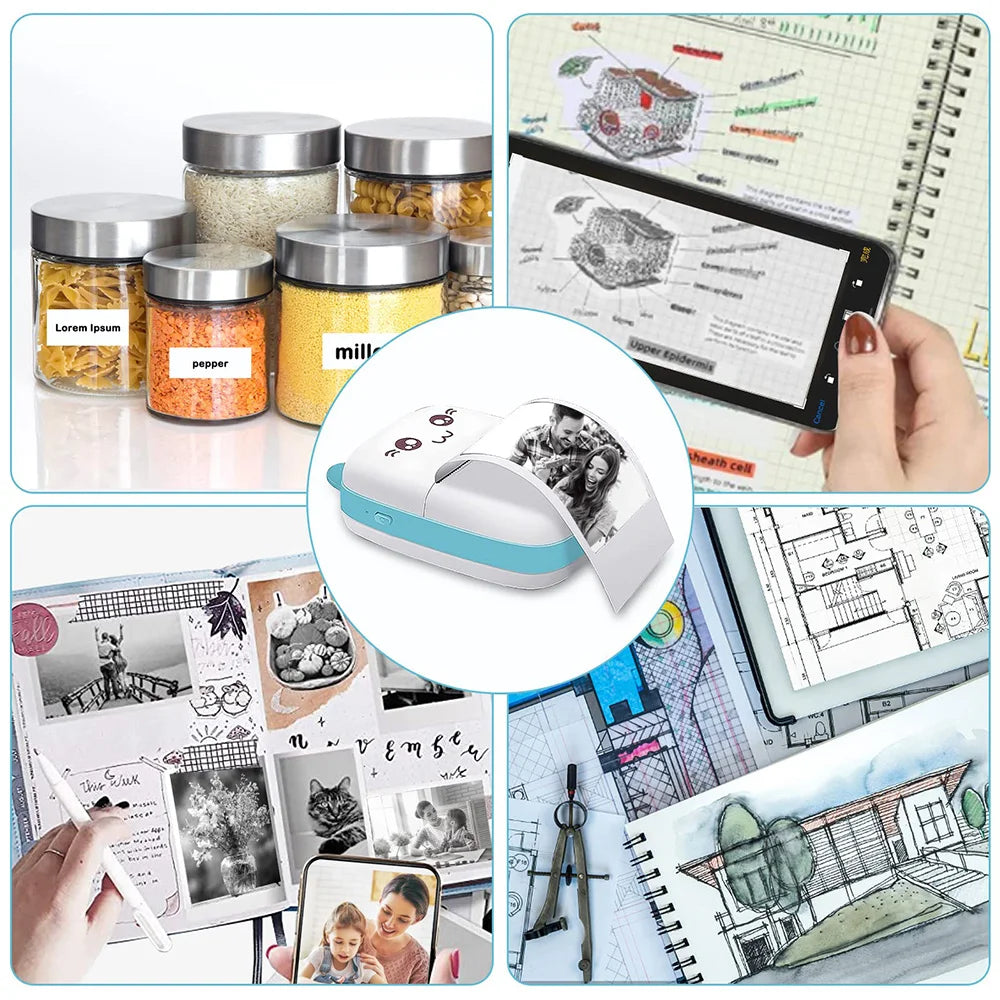SnapPrint™ Portable Mini Bluetooth Printer for Instant Photo & Note Printing
