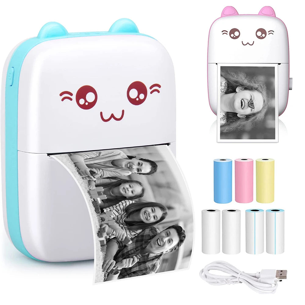 SnapPrint™ Portable Mini Bluetooth Printer for Instant Photo & Note Printing