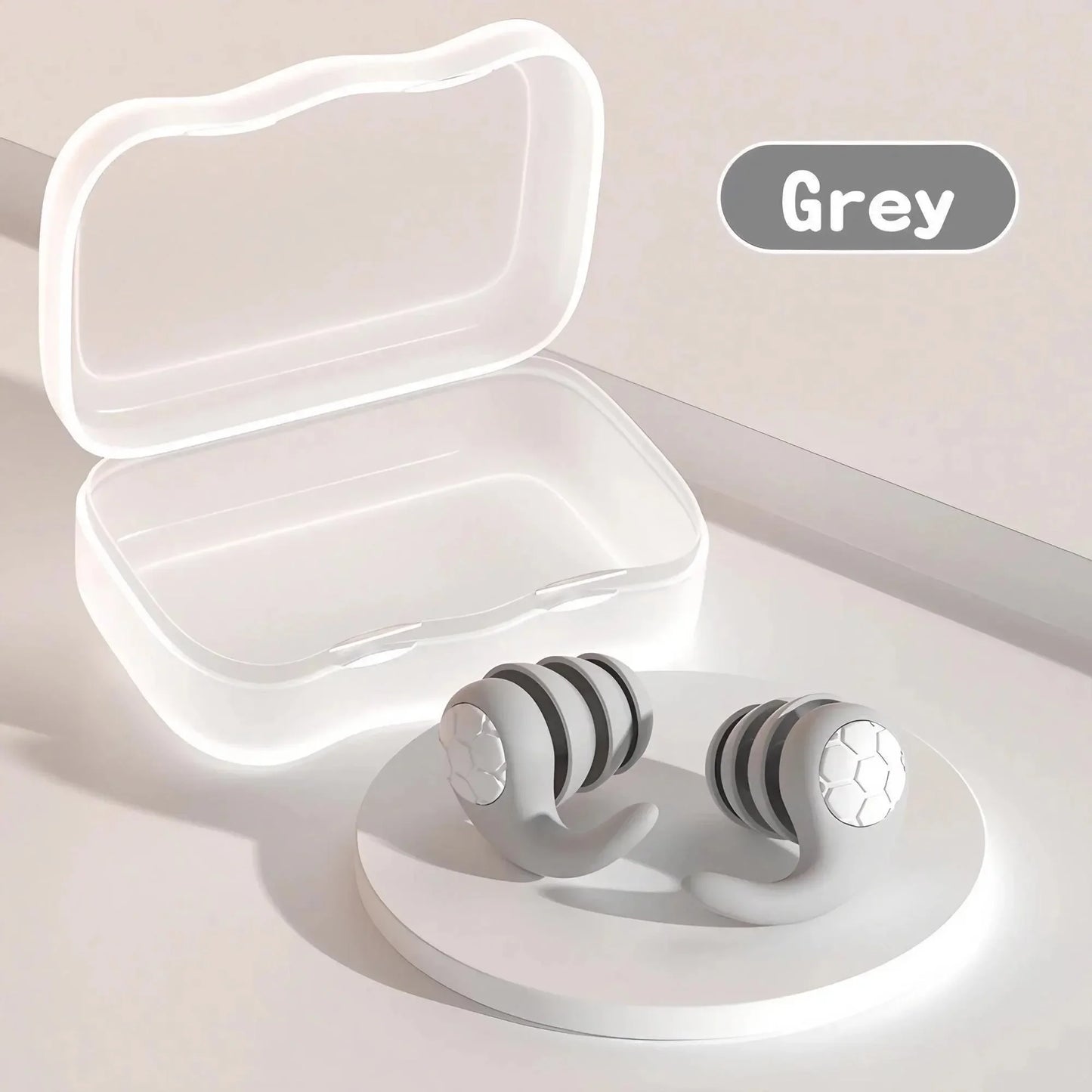 Soft Silicone Noise-Canceling Earplugs for Sleep & Swimming