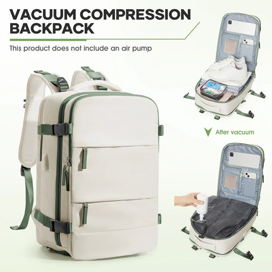 VacPack Pro 60L Compression Travel Backpack with Pump