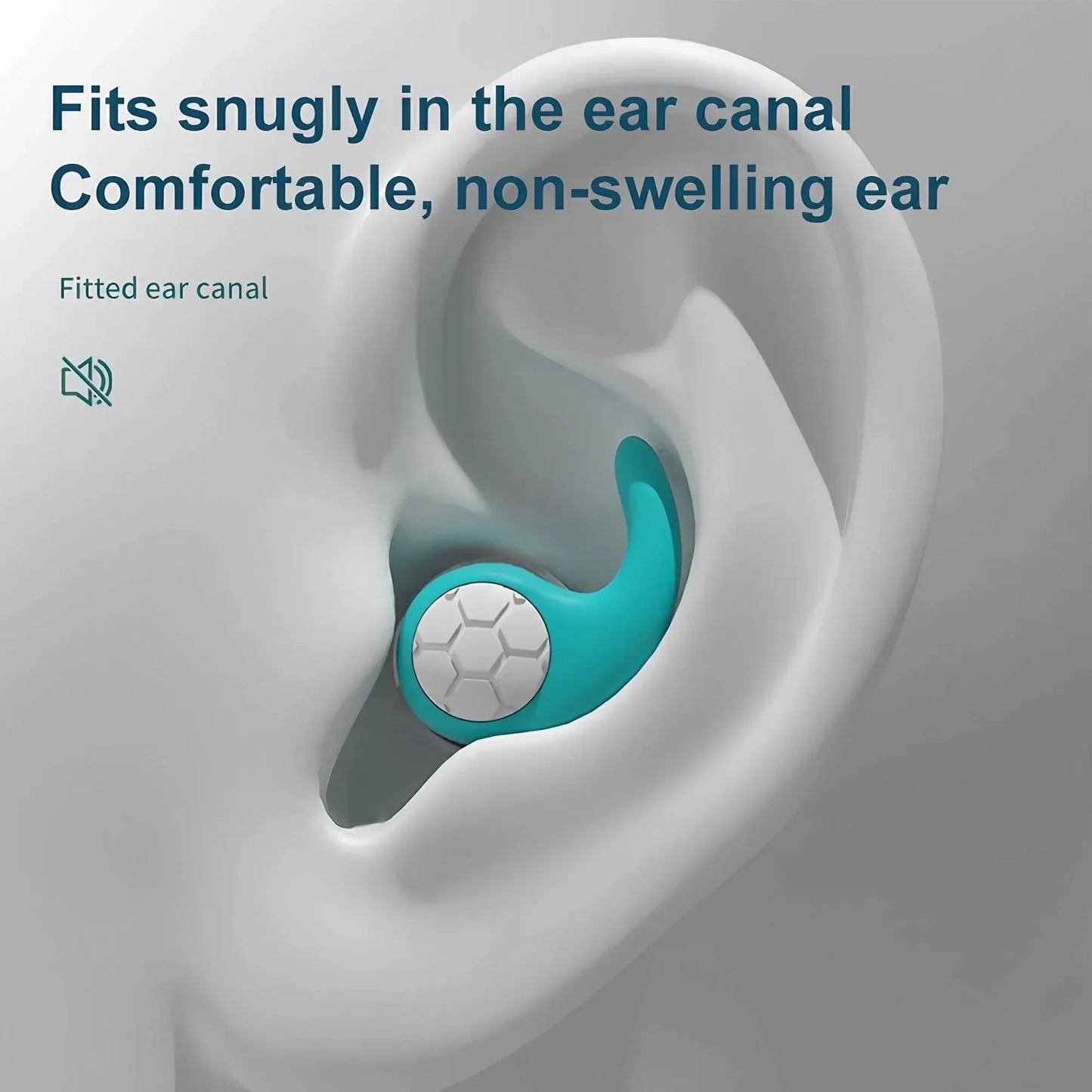 Soft Silicone Noise-Canceling Earplugs for Sleep & Swimming