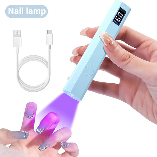 Mini Handheld UV/LED Light for Nails with LED Display