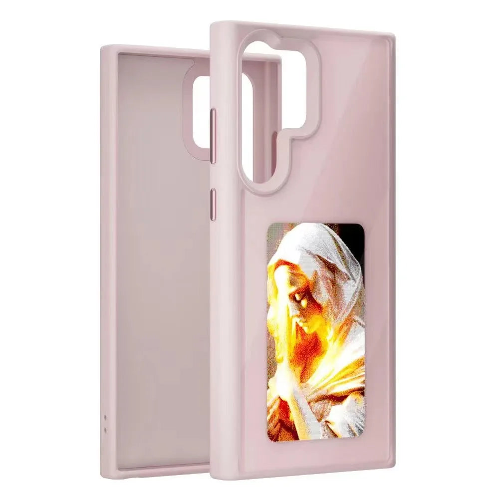 Funda con función NFC y IA para Samsung Galaxy S24 Ultra S23U, con pantalla de tinta electrónica, proyección DIY y protección contra caídas.