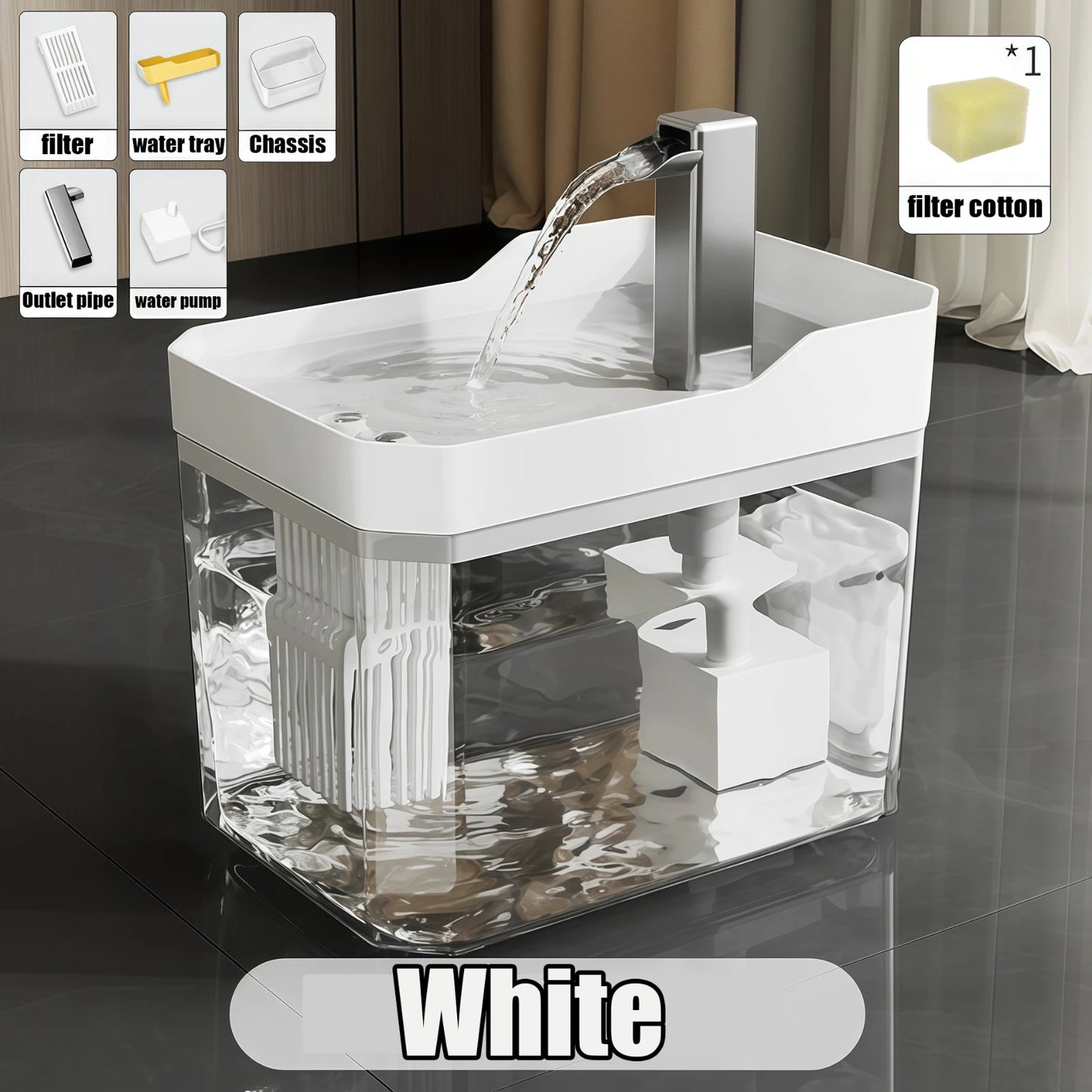 Cat Automatic Water Fountain with Filter