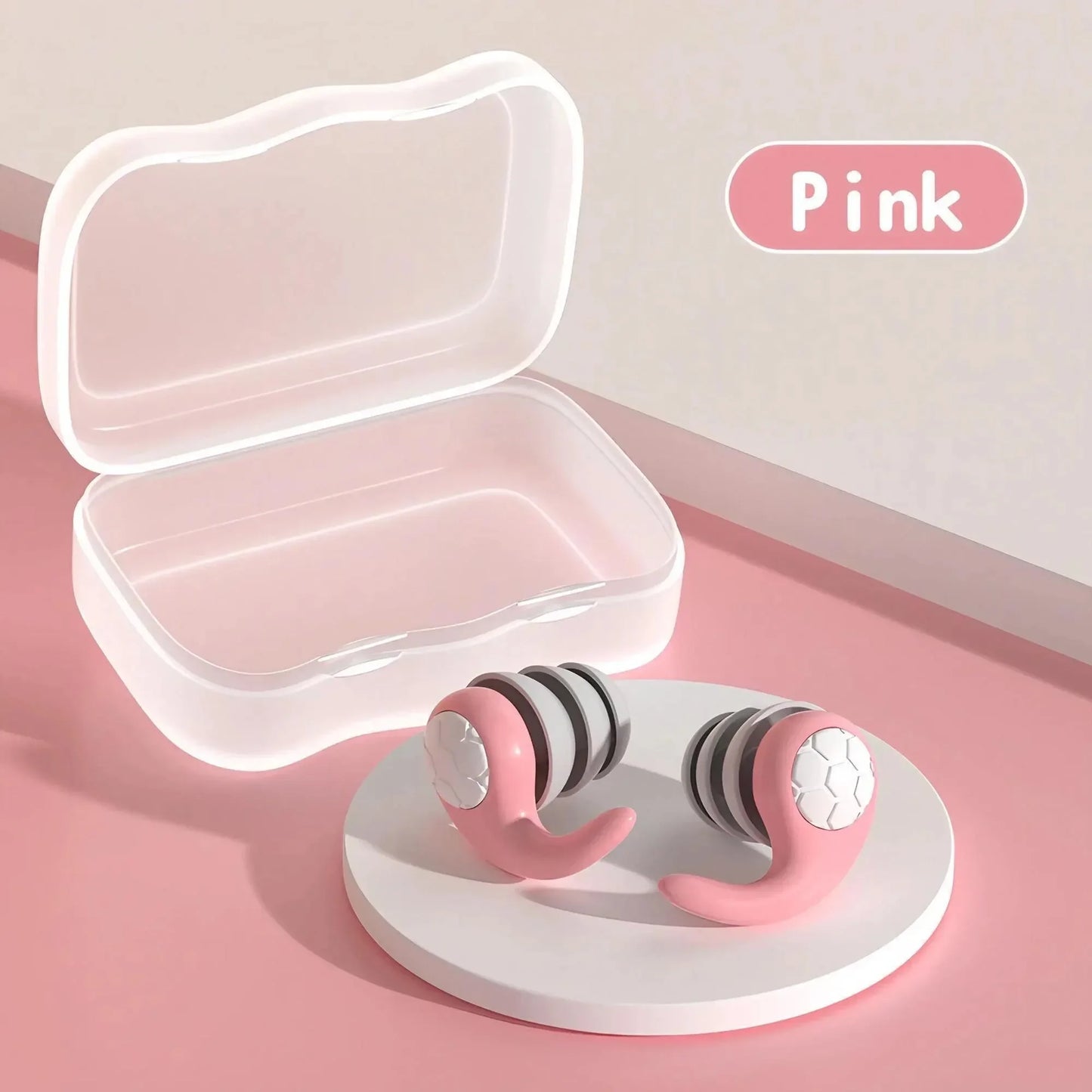 Soft Silicone Noise-Canceling Earplugs for Sleep & Swimming