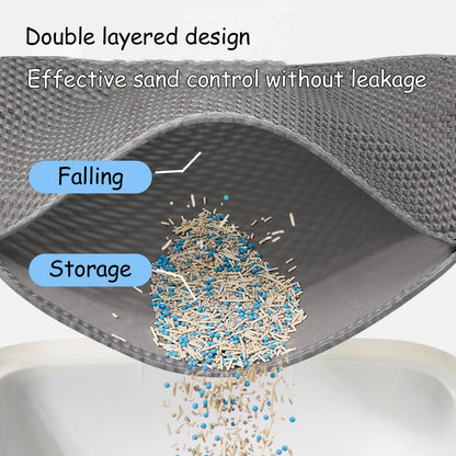 Waterproof Double-Layer Cat Litter Mat 