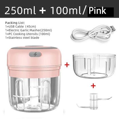 Mini Wireless Electric Garlic Crusher - unimarketstore
