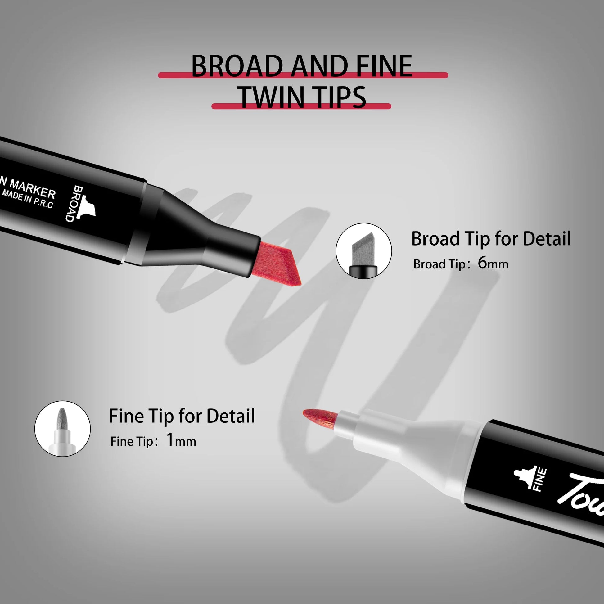 Alcohol-Based Dual Tip Art Markers for Sketching and Illustration