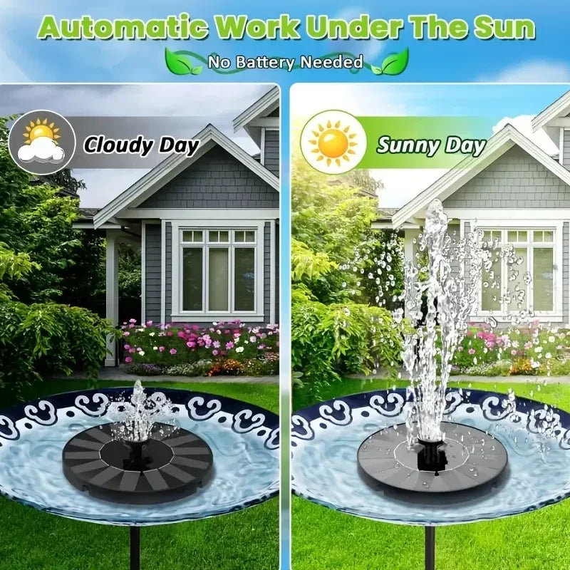 Solar Floating Fountain Pump with 8 Nozzles