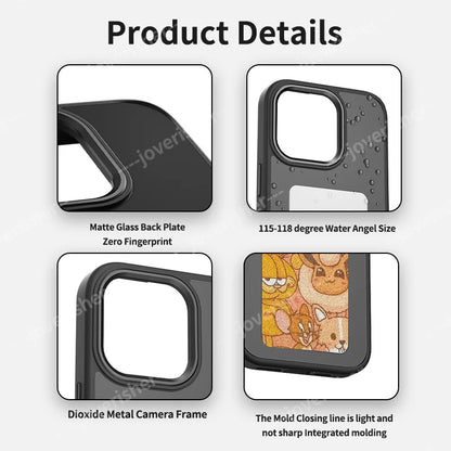 SmartPrint™ NFC DIY Cartoon Ink Phone Case – Customizable iPhone 16/15/14/13 Pro Max Case with Screen Protection