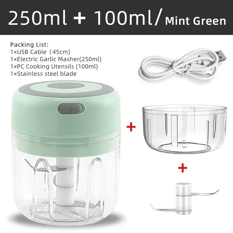 Mini Wireless Electric Garlic Crusher - unimarketstore