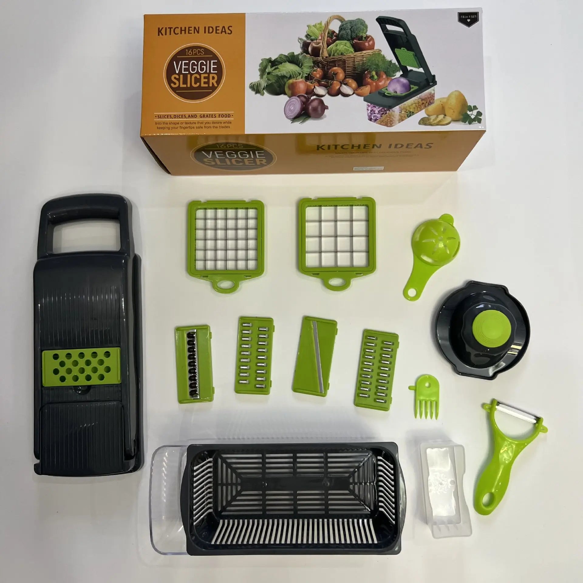 16-in-1 Mandoline Slicer Veggie Food Chopper
