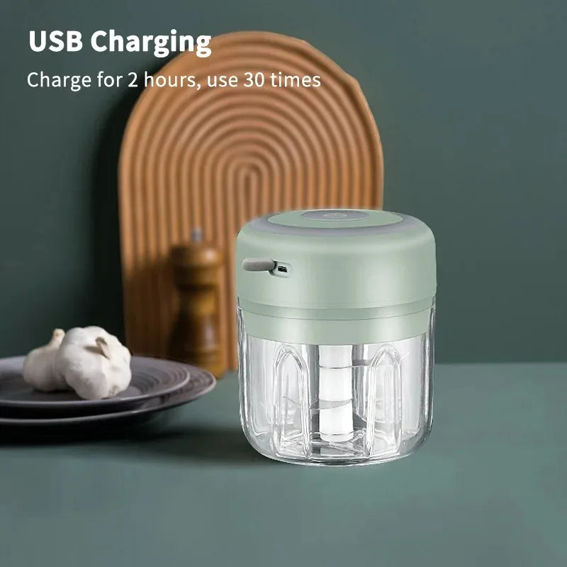 Mini Wireless Electric Garlic Crusher - unimarketstore
