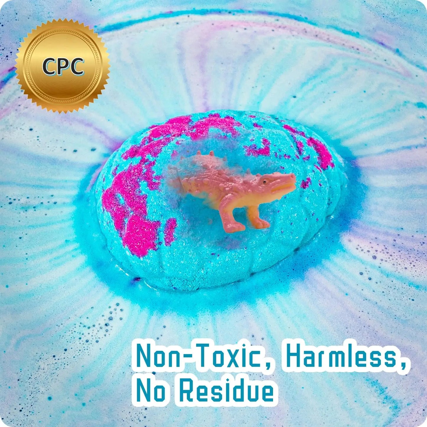 Dinosaur Kids Bath Bombs (12 Pack with Surprise Toys)