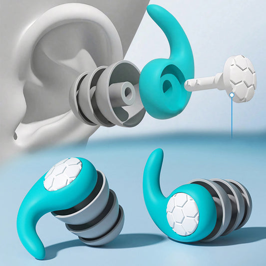 Soft Silicone Noise-Canceling Earplugs for Sleep & Swimming